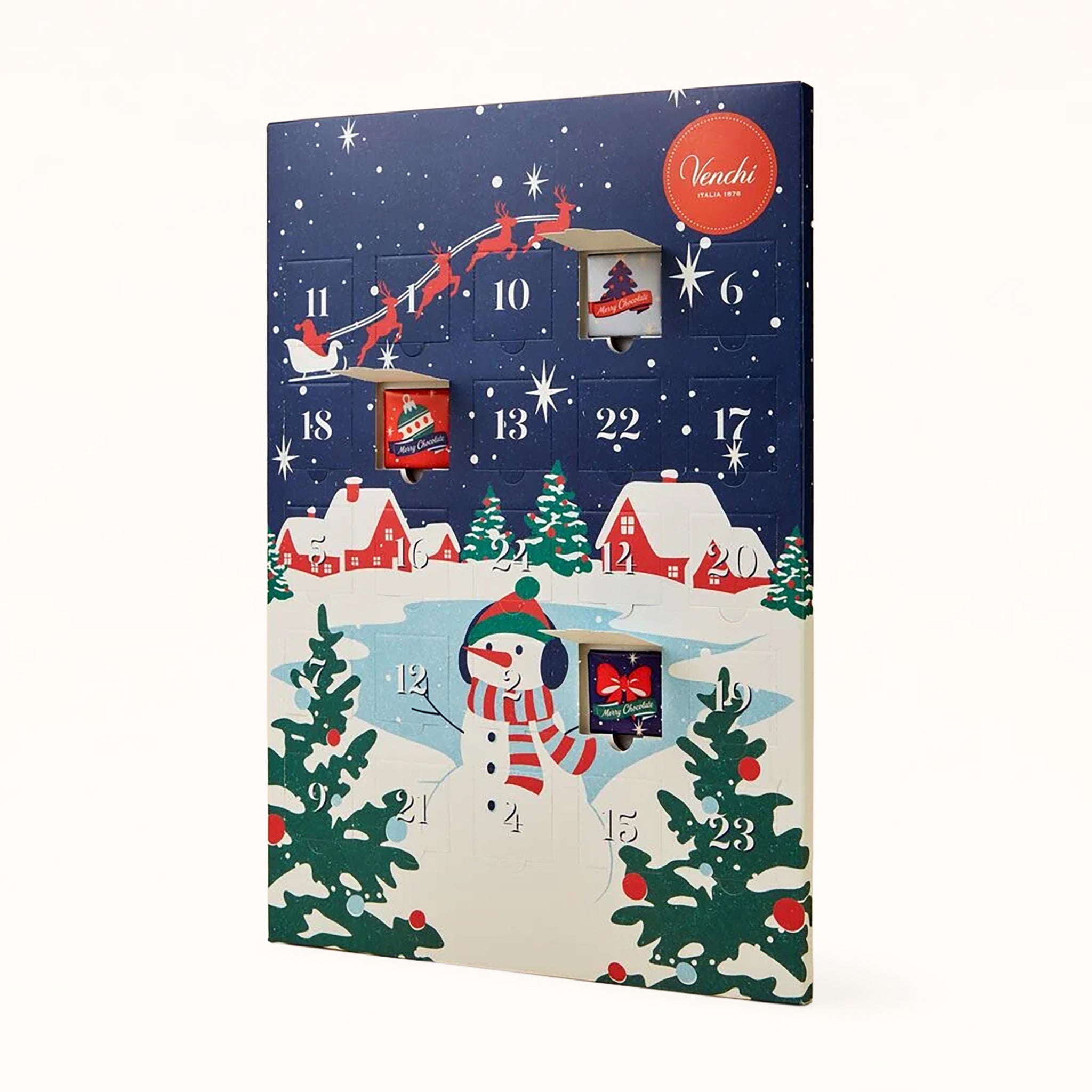 Venchi Vintage Dream Christmas Chocolate Advent Calendar - 181g Feast Italy