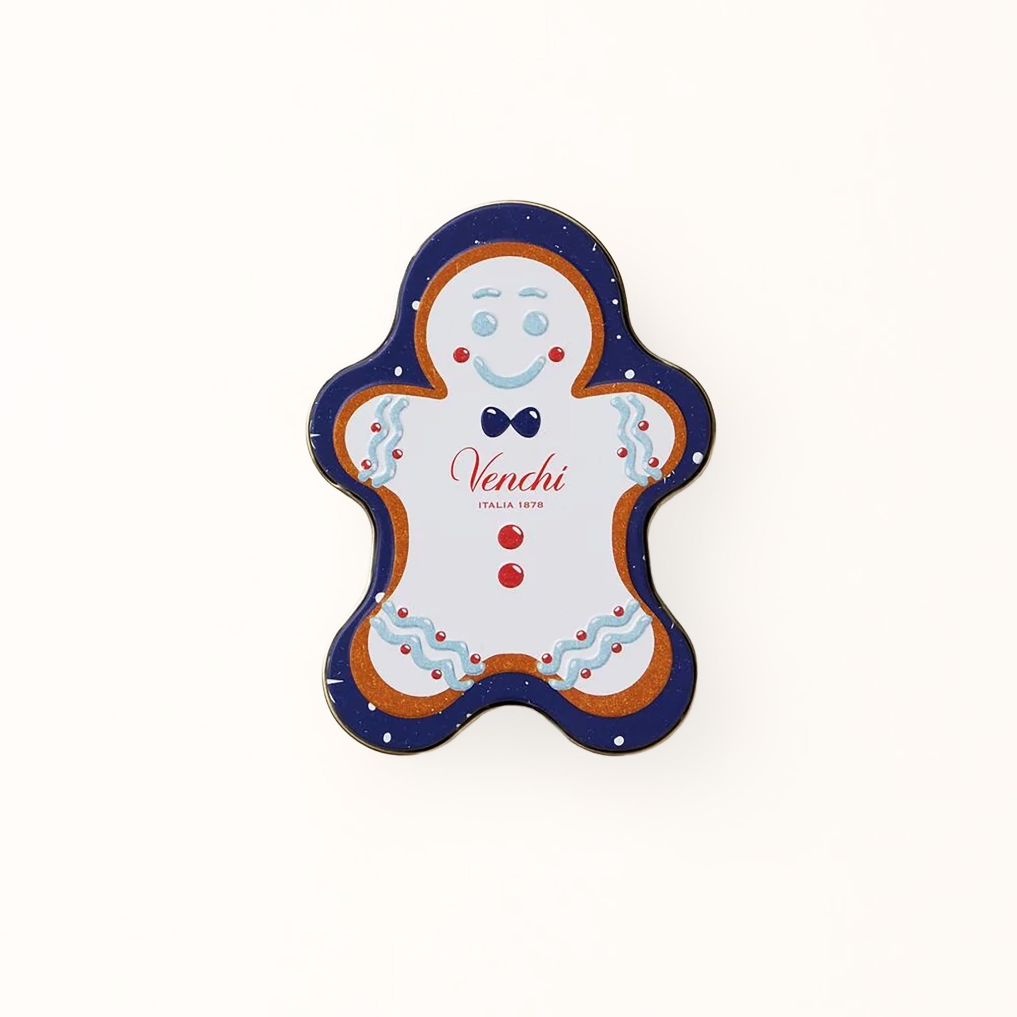 Venchi Vintage Dream Gingerbread Man Chocolate Tin – 80g Feast Italy