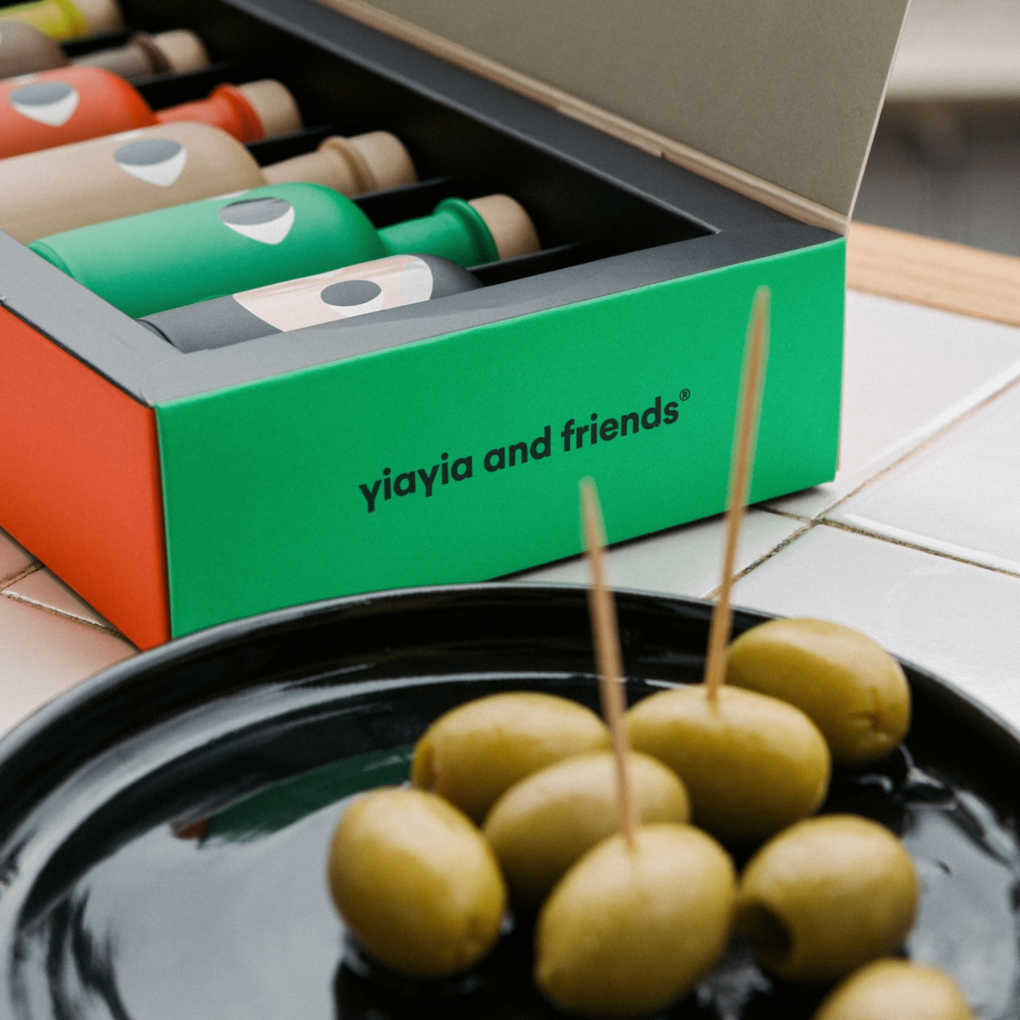 Yiayia & Friends Yiayia Mini Olive Oil Gift Set 6x50ml Feast Italy