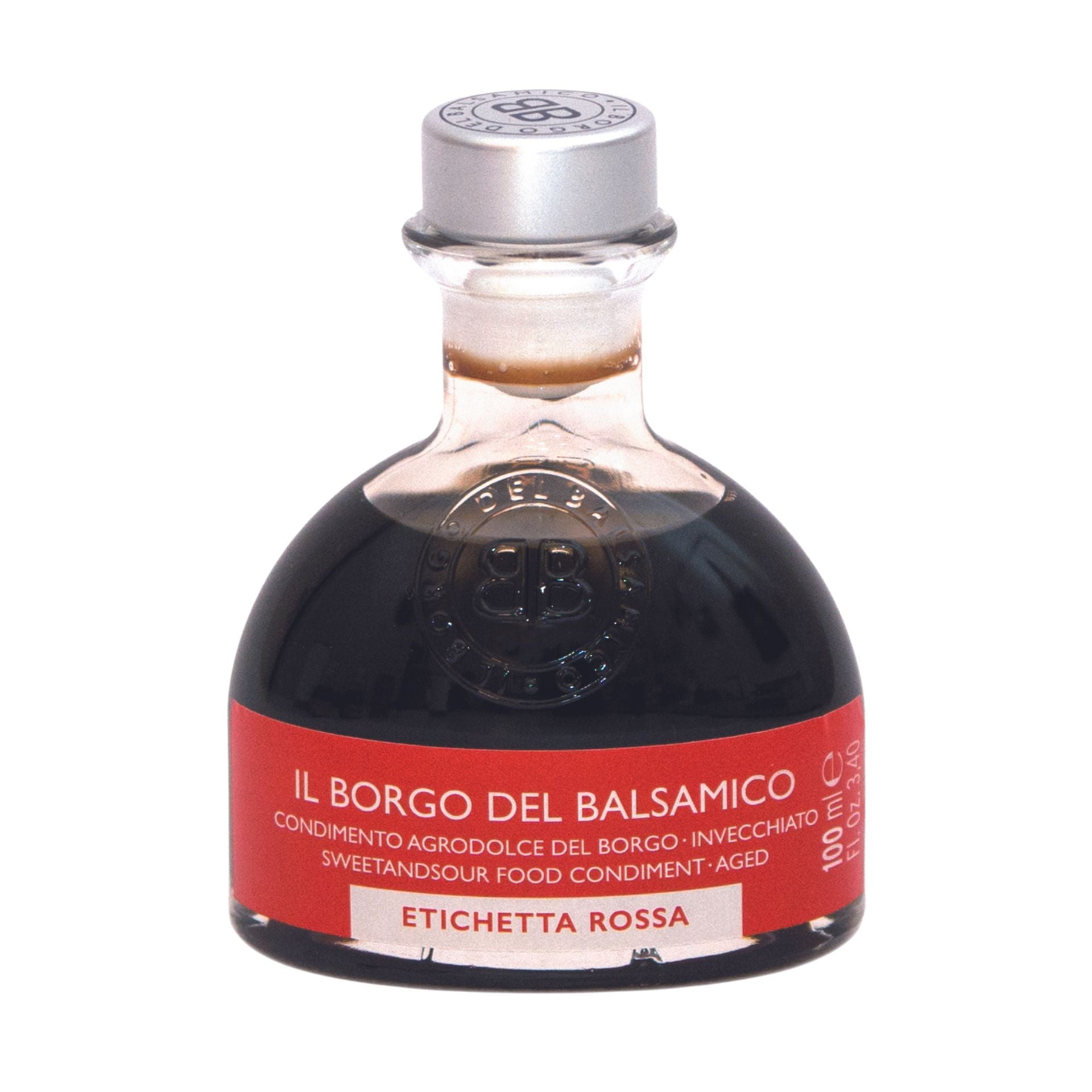 Il Borgo del Balsamico Aged Balsamic Condiment Red Label Low Acidity 100ml Feast Italy