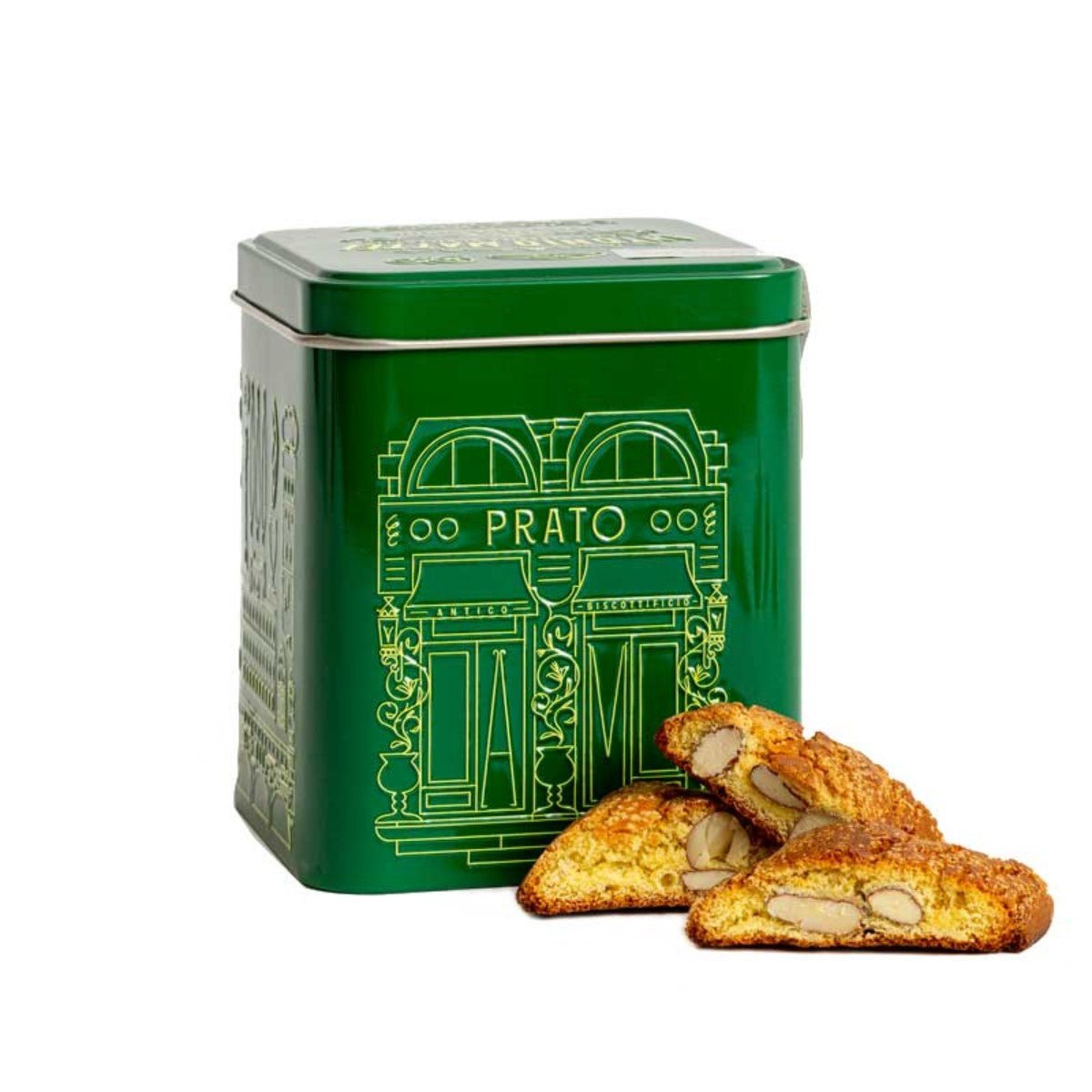 Antonio Mattei Tosca Verde Tin Original Cantucci Biscuits 200g Feast Italy