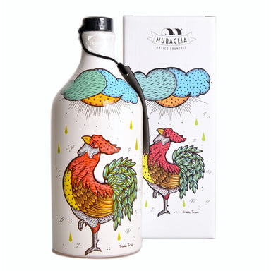 Frantoio Muraglia Artist Stella Tasca Limited Edition The Rooster Extra Virgin Olive Oil 500ml Feast Italy