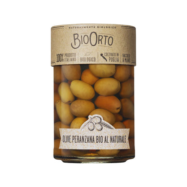Bio Orto Organic Peranzana Olives in Brine 350g Feast Italy