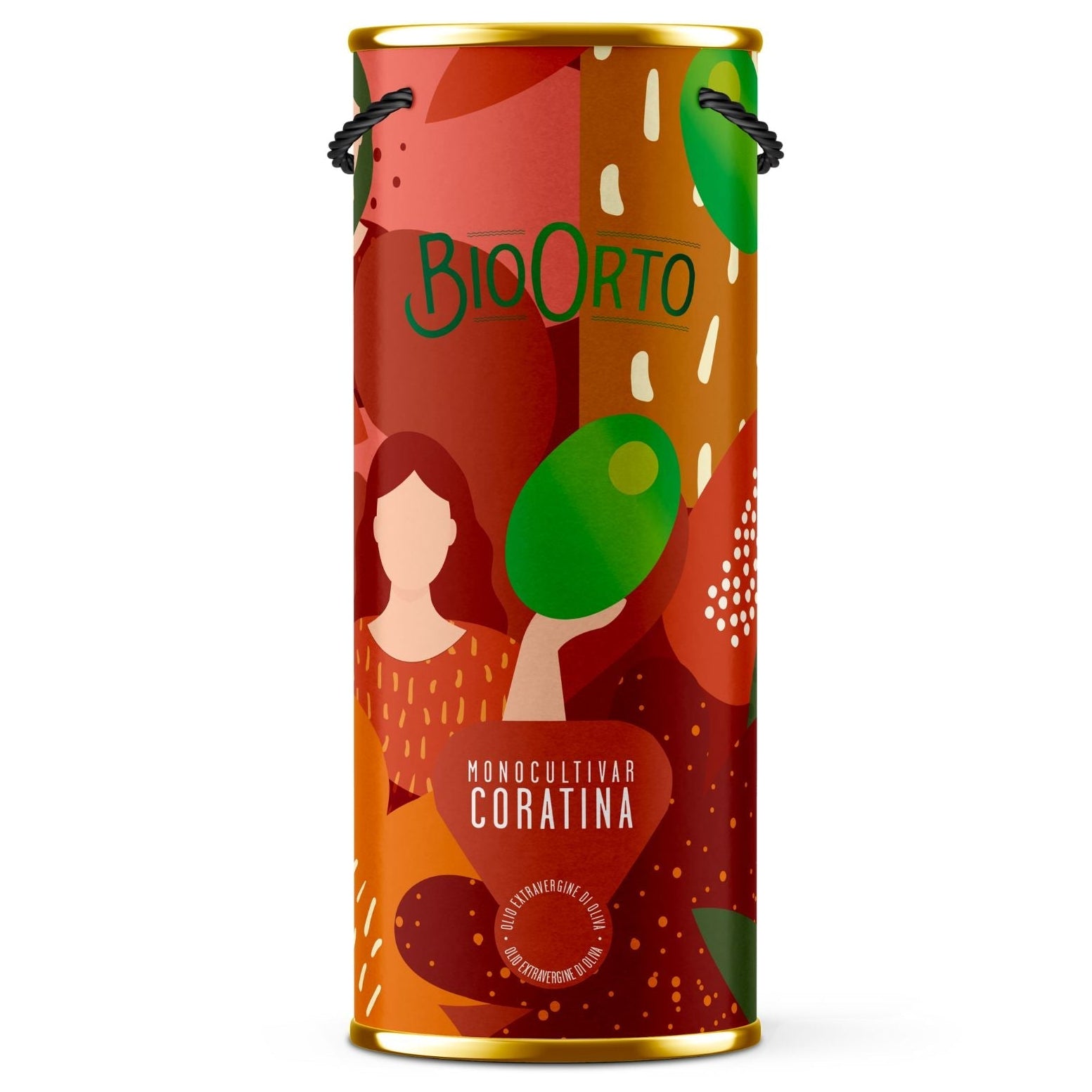 Bio Orto Organic Single Varietal Coratina Extra Virgin Olive Oil Bag in Tube 3l Feast Italy