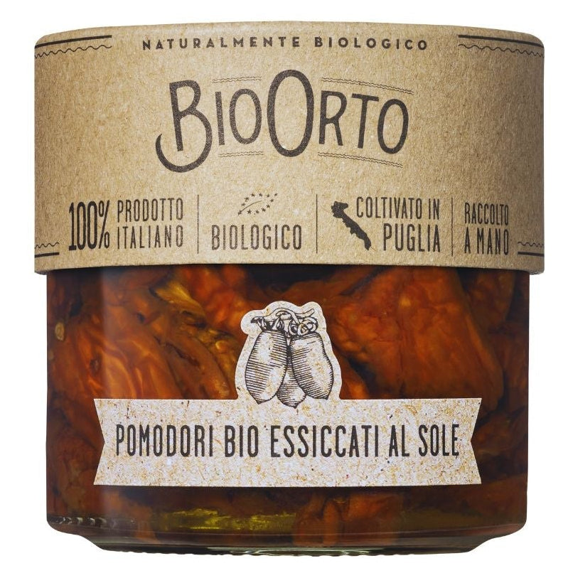 Bio Orto Organic Sundried Tomatoes from Apulia 212ml Feast Italy