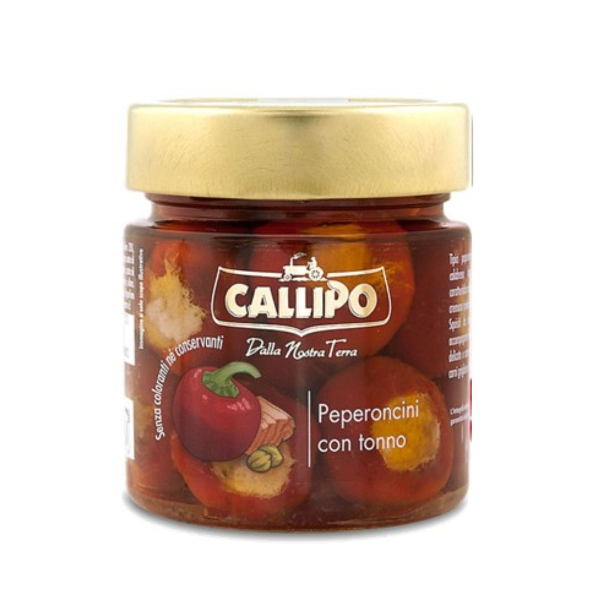 Callipo Red Hot Chilli Peppers Stuffed with Tuna 240g | From Calabria ...
