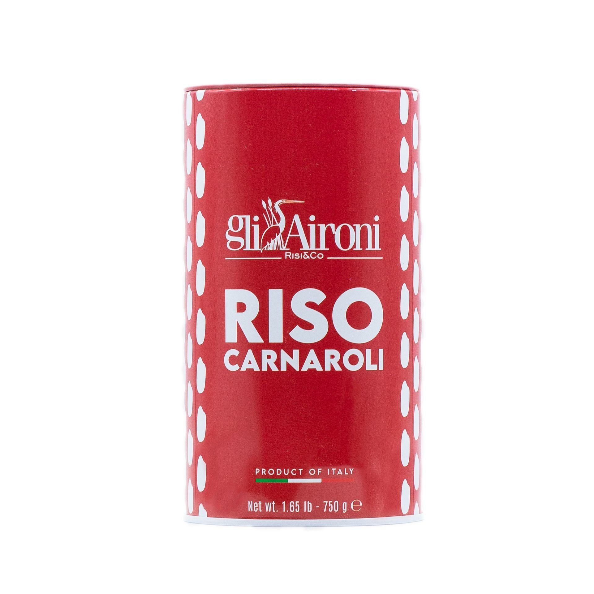 Gli Aironi Carnaroli Rice from Piedmont Red Tin 750g Feast Italy
