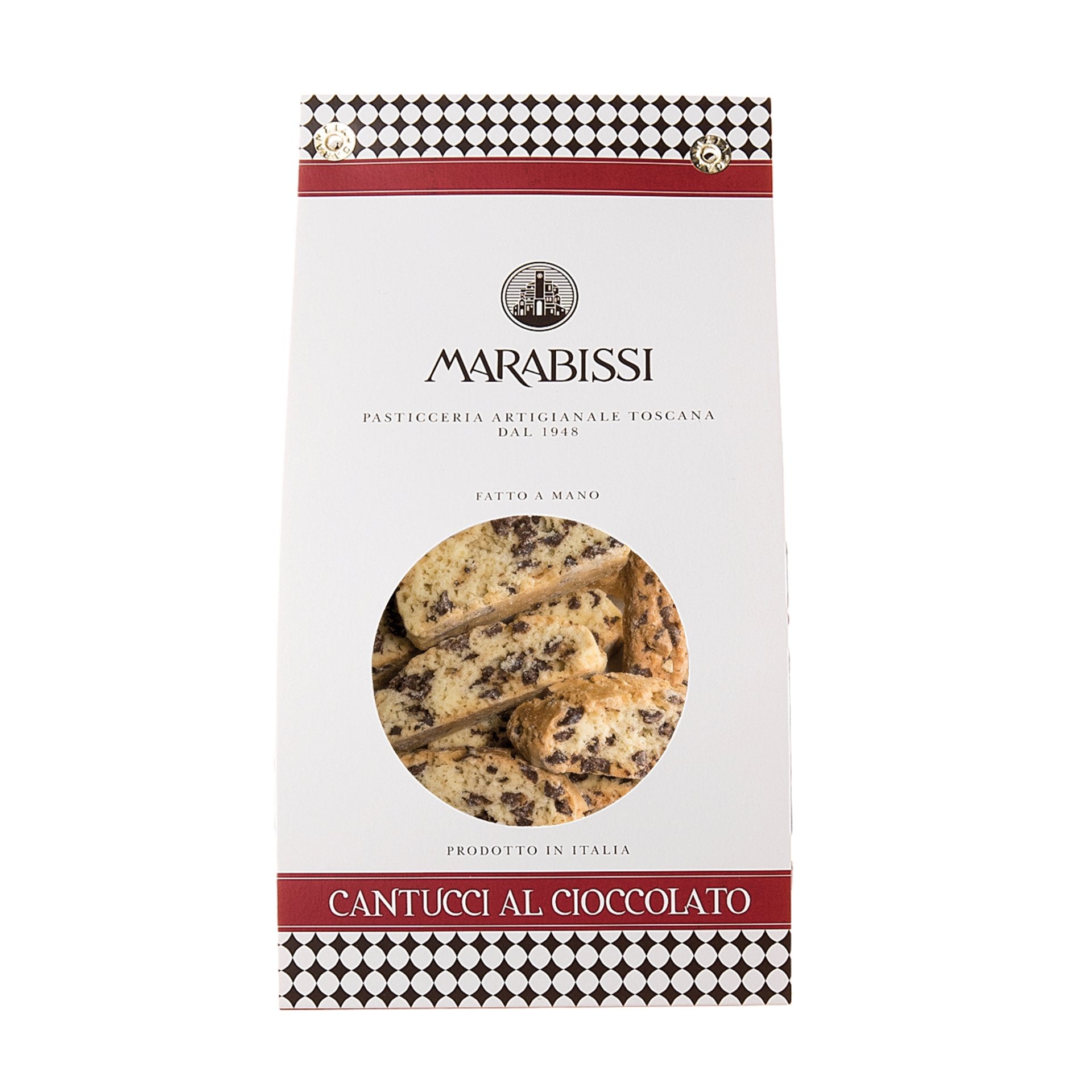 Marabissi Chocolate Chip Cantucci from Siena White Bag 200g Feast Italy