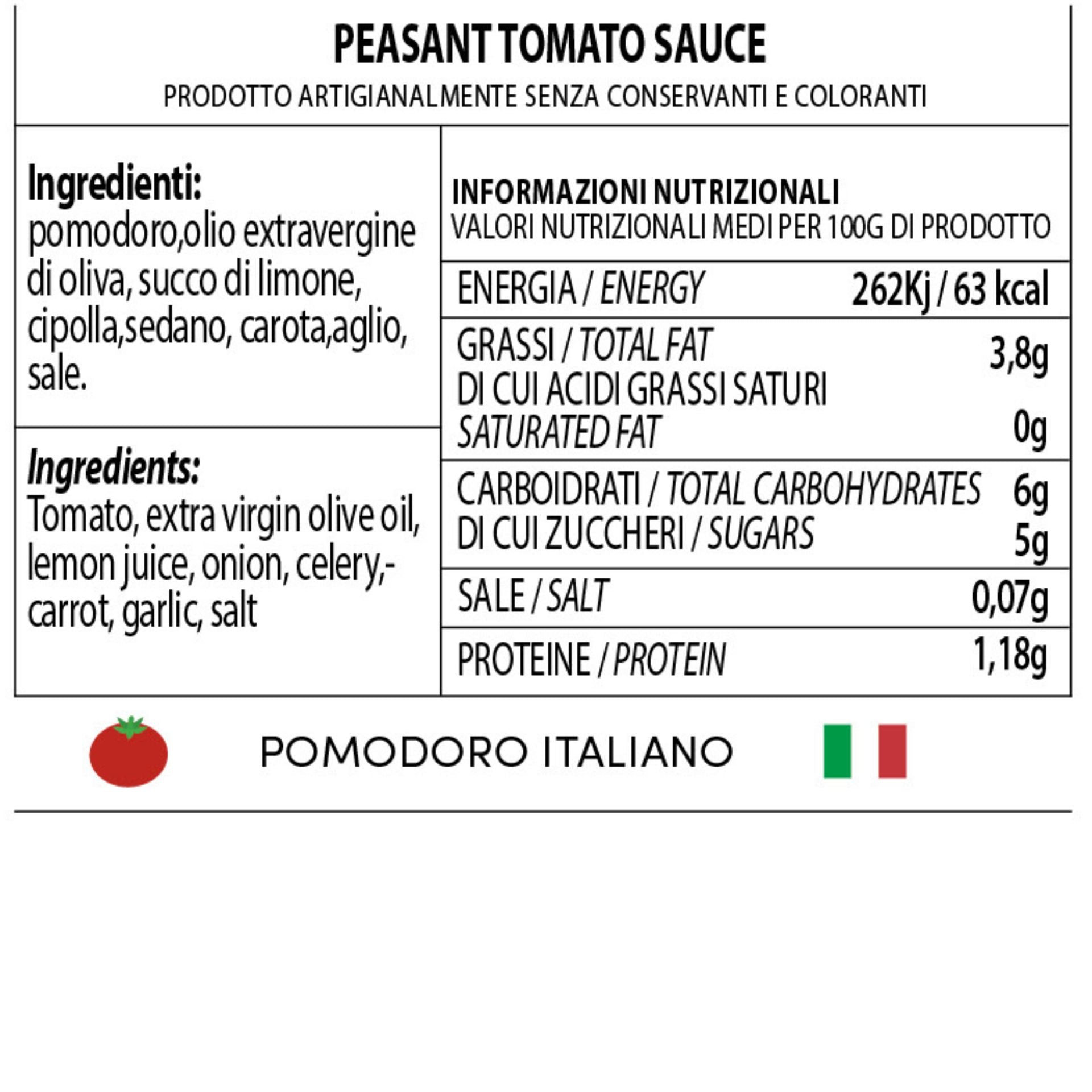 Dispensa Rubini Contadina Sauce 500g Feast Italy