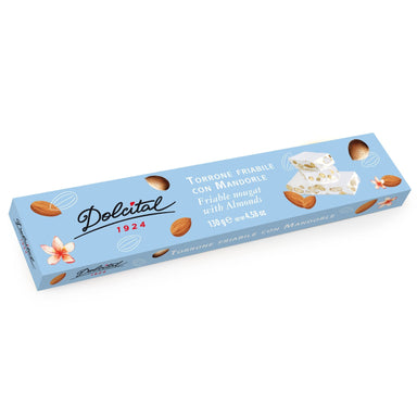Dolcital Hard Nougat with Almonds 130g Feast Italy