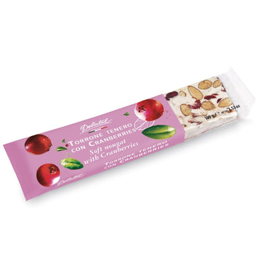 Dolcital Soft Nougat with Cranberries 100g Feast Italy