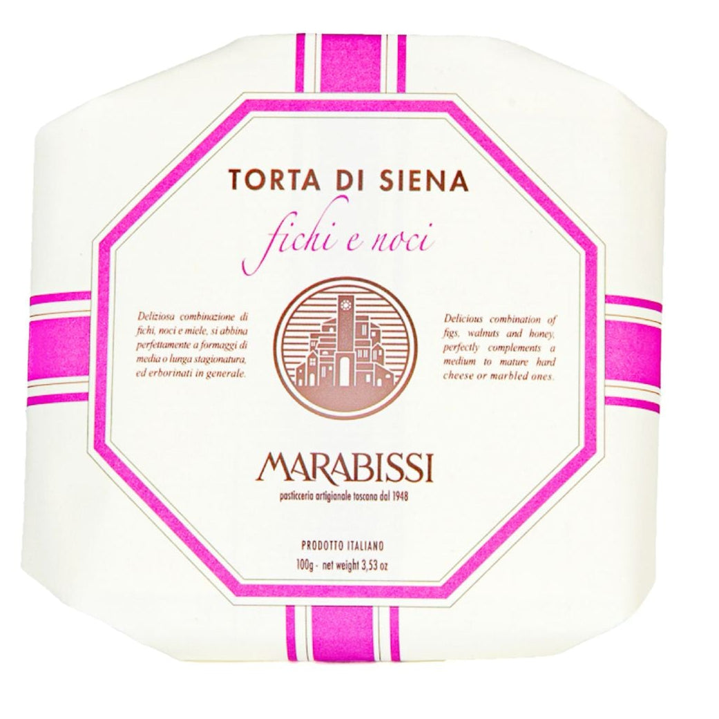 Marabissi Fig & Walnut Panforte Cake di Siena 100g Feast Italy