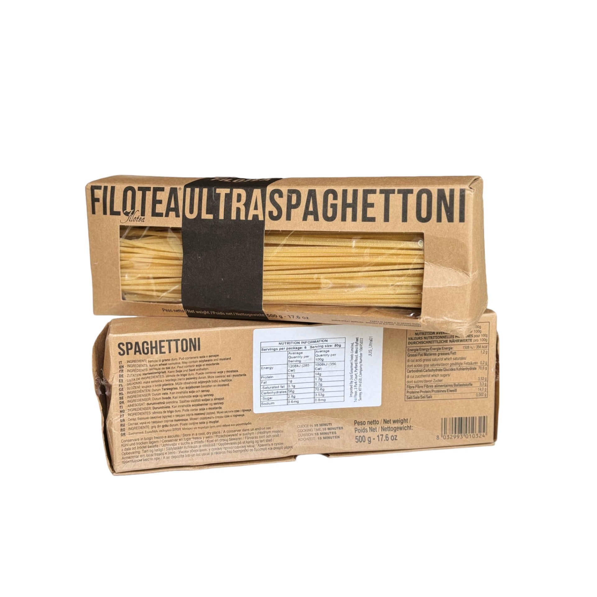Filotea Ultra Spaghettoni Durum Wheat Semolina Pasta 500g - Damaged Box Feast Italy