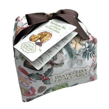 Fraccaro Organic Hand Wrapped Chocolate Chips Panettone 750g Feast Italy