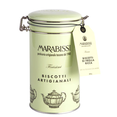 Marabissi Frolla Ricca Butter Artisan Biscuits Tin 200g Feast Italy