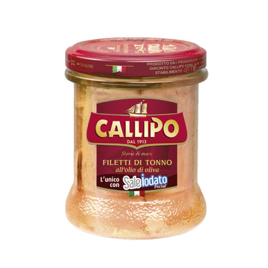 Callipo Hand Packed Yellowfin Tuna Fillets in Olive Oil 170g Feast Italy