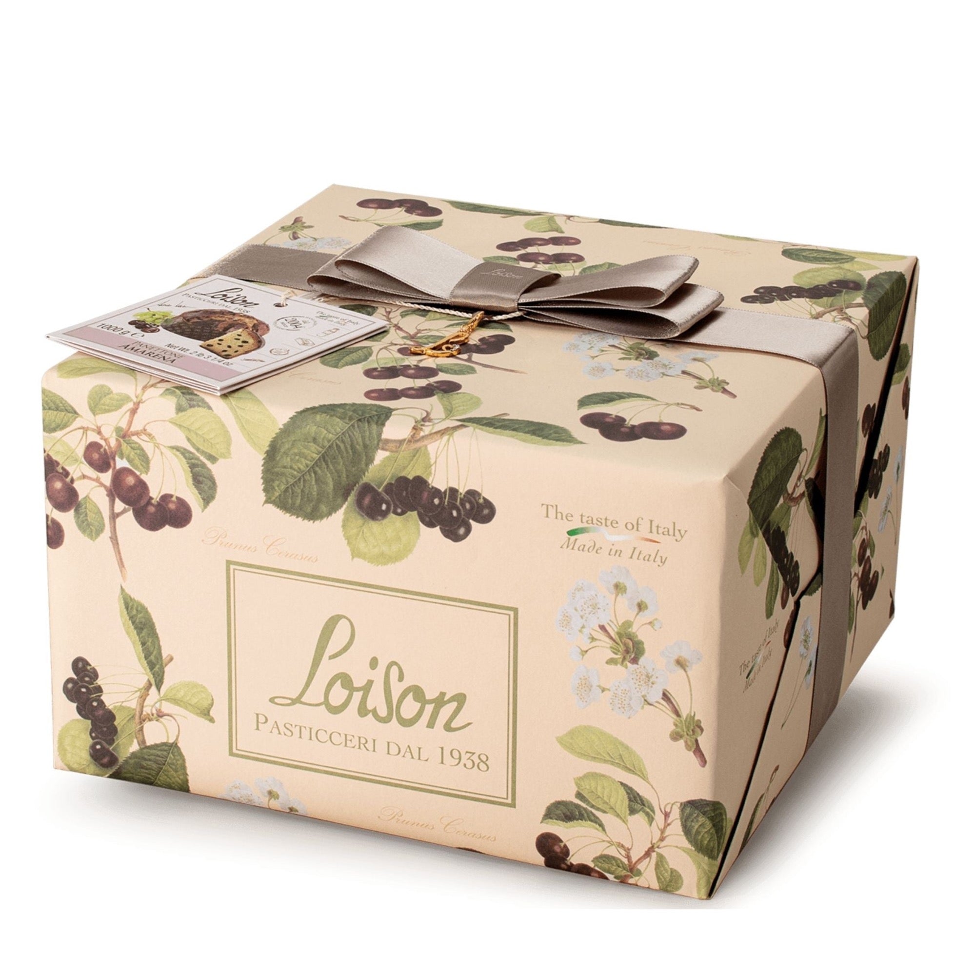 Loison Fiori & Frutti Collection Amarena Cherry Panettone 1kg Feast Italy