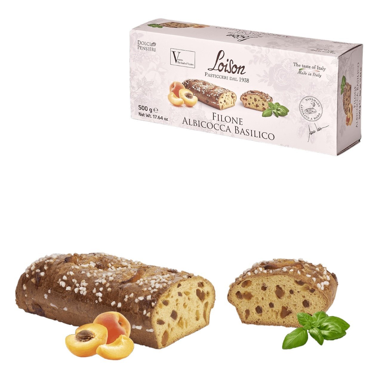 Loison Loison Apricot and Basil Filone Loaf 500g Feast Italy