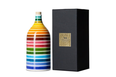 Frantoio Muraglia Magnum Rainbow Intense Fruity Extra Virgin Olive Oil in Handmade Ceramic Bottle 1.5l Feast Italy