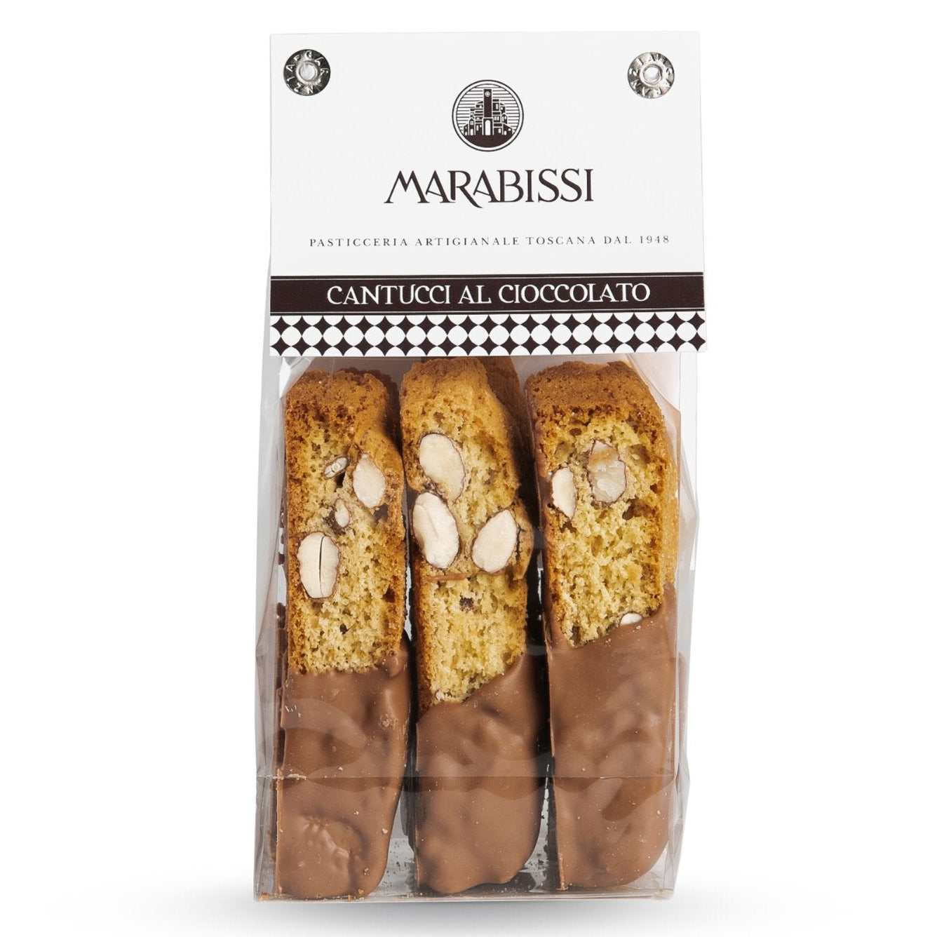 Marabissi Chocolate Covered Cantucci from Siena 150g Feast Italy