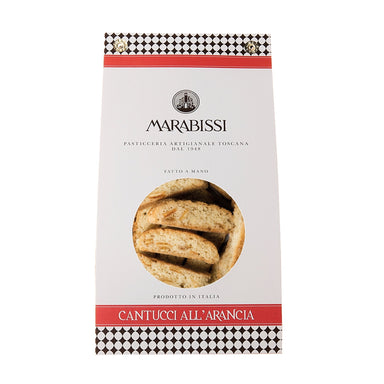 Marabissi Orange Cantucci from Siena White Bag 200g Feast Italy
