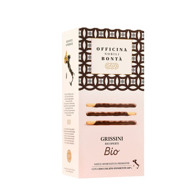 Officina Nobili Bontà Organic Chocolate Covered Breadstick Biscuit 150g Feast Italy