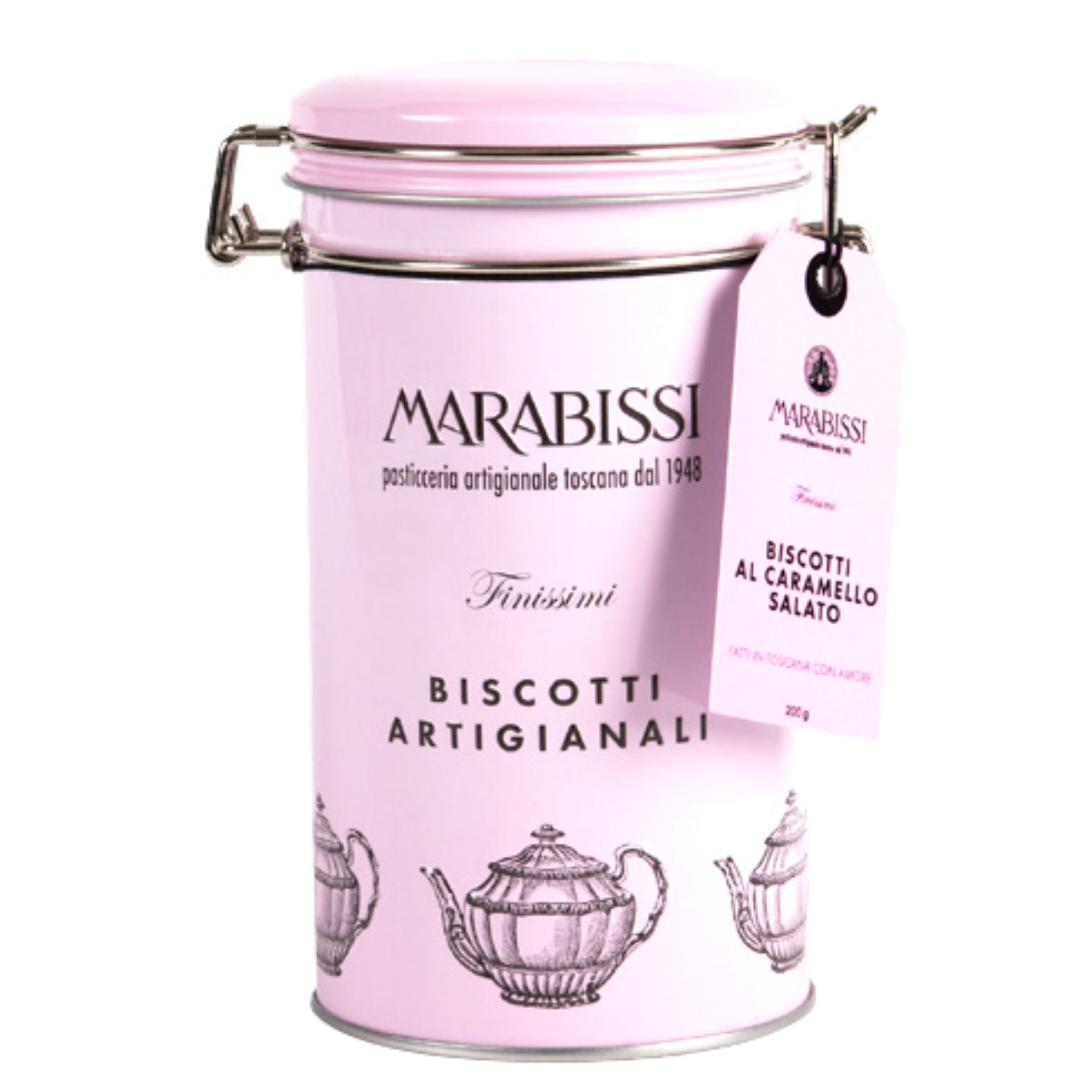 Marabissi Salted Caramel Artisan Biscuits Tin 200g Feast Italy