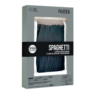 Filotea Squid Ink Spaghetti alla Chitarra Artisan Egg Pasta 250g Feast Italy