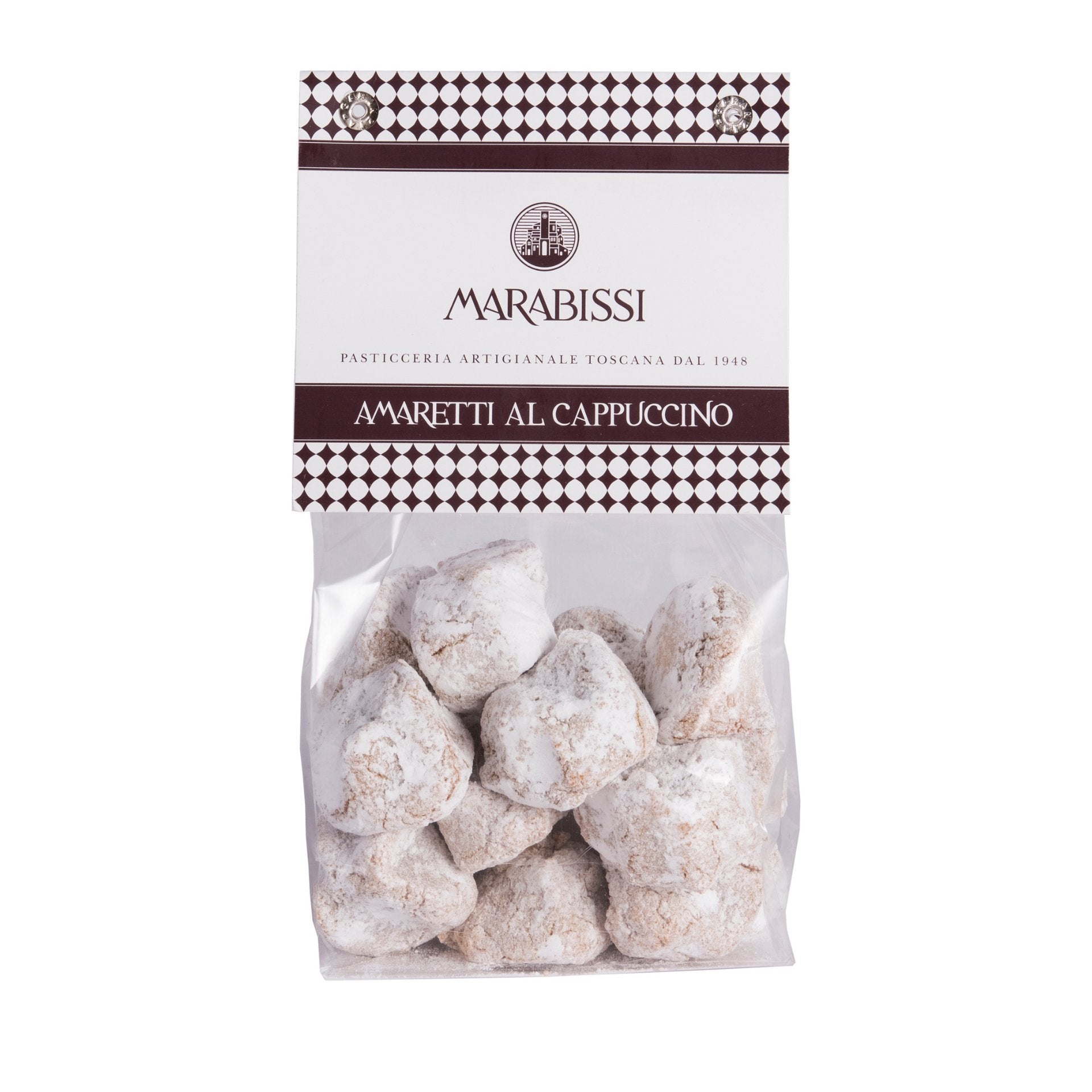 Marabissi Traditional Soft Almond Cappuccino Amaretti from Siena Bag 200g Feast Italy